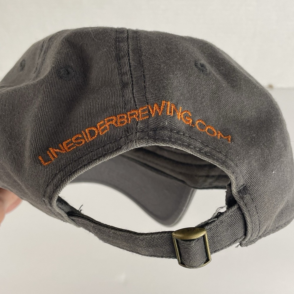 Line Sider Brewing Co. Dad Hat OSMF Gray Adjustable Baseball Cap Otto Beer - Picture 4 of 9